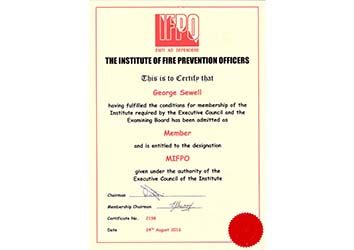 Insitute of Fire Prevention Officers Membership 2021